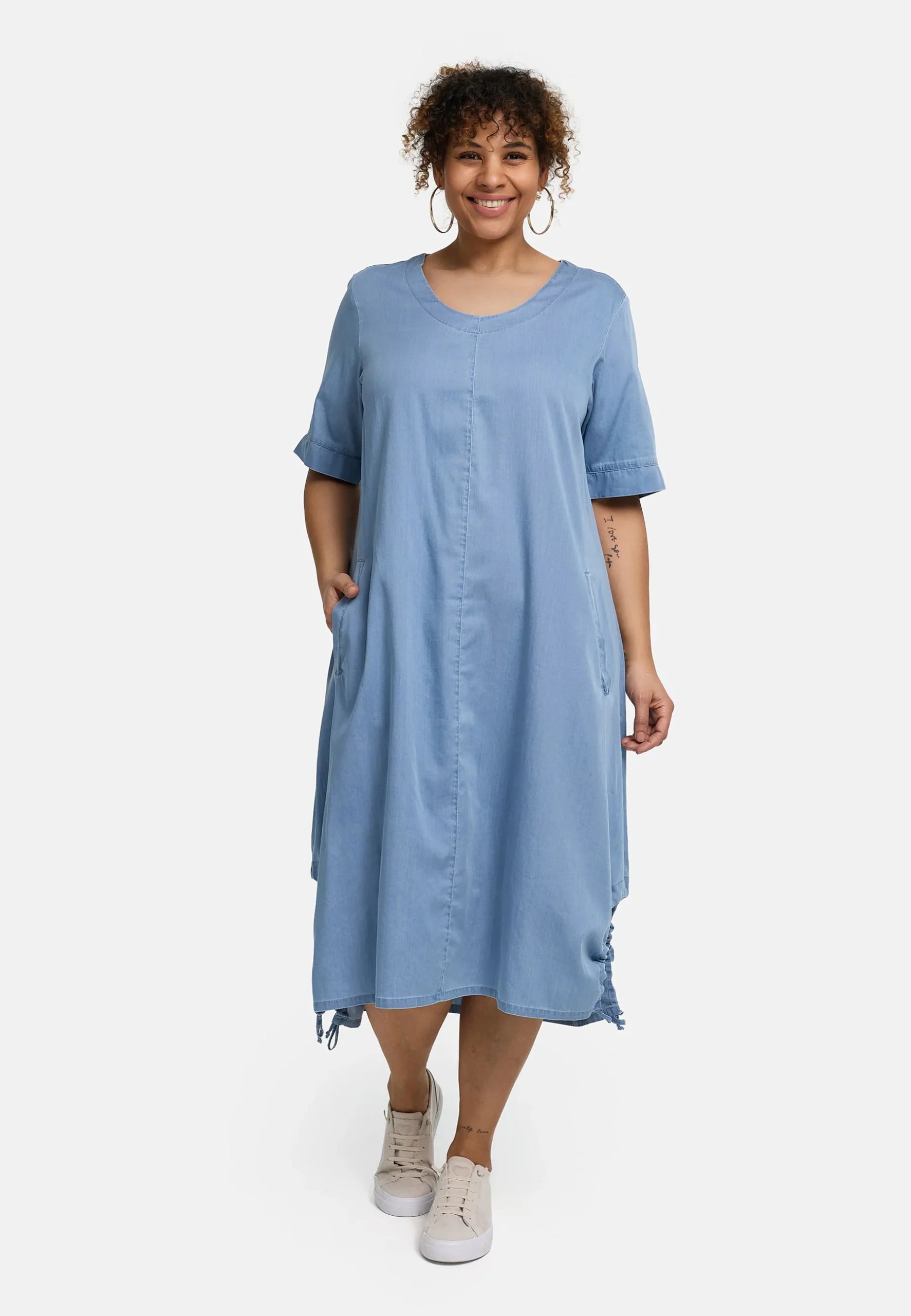 Kekoo - Jurk Alina  A-lijn - Denim