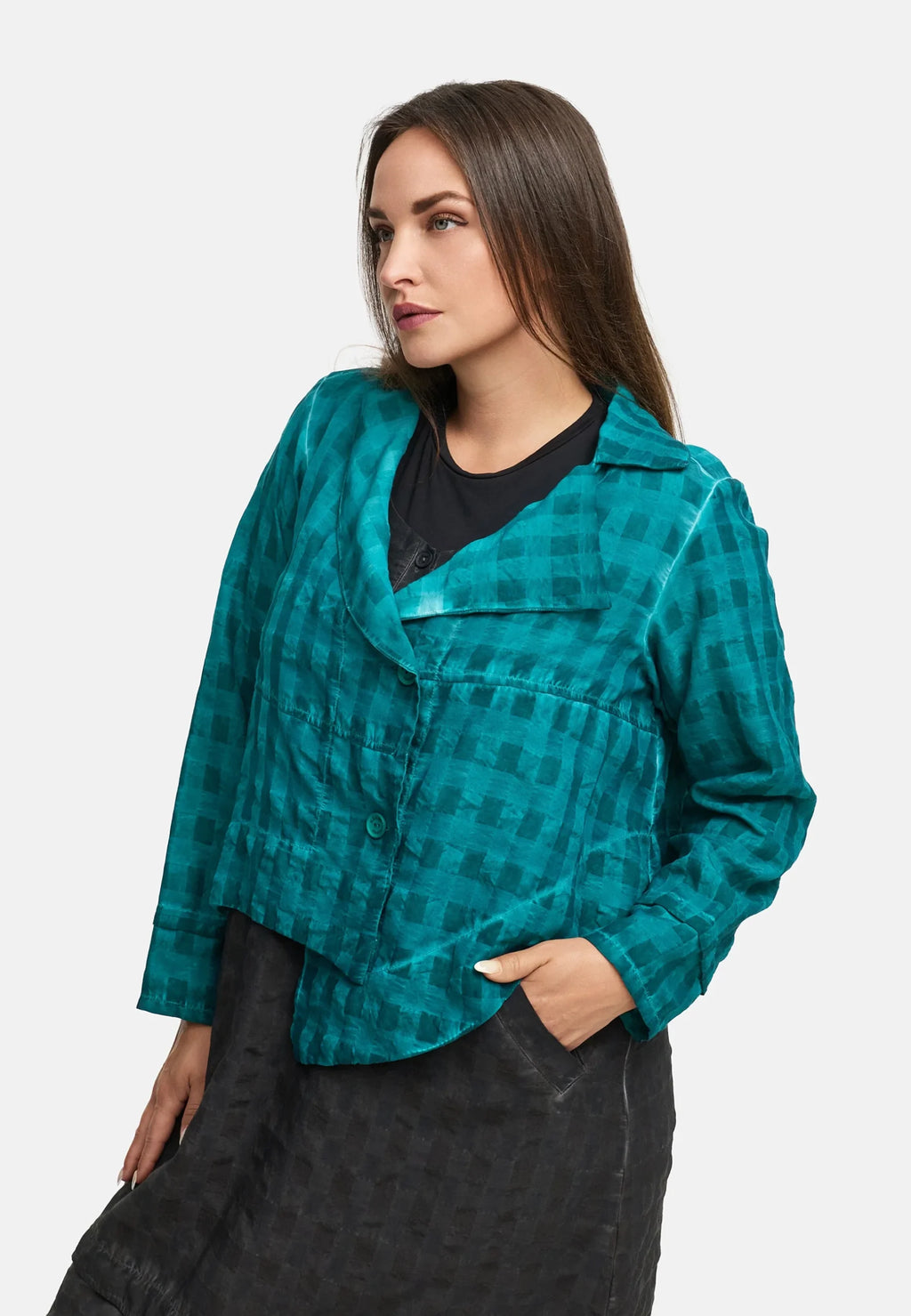 Kekoo - Asymmetrische bolero 'Velena' - Petrol