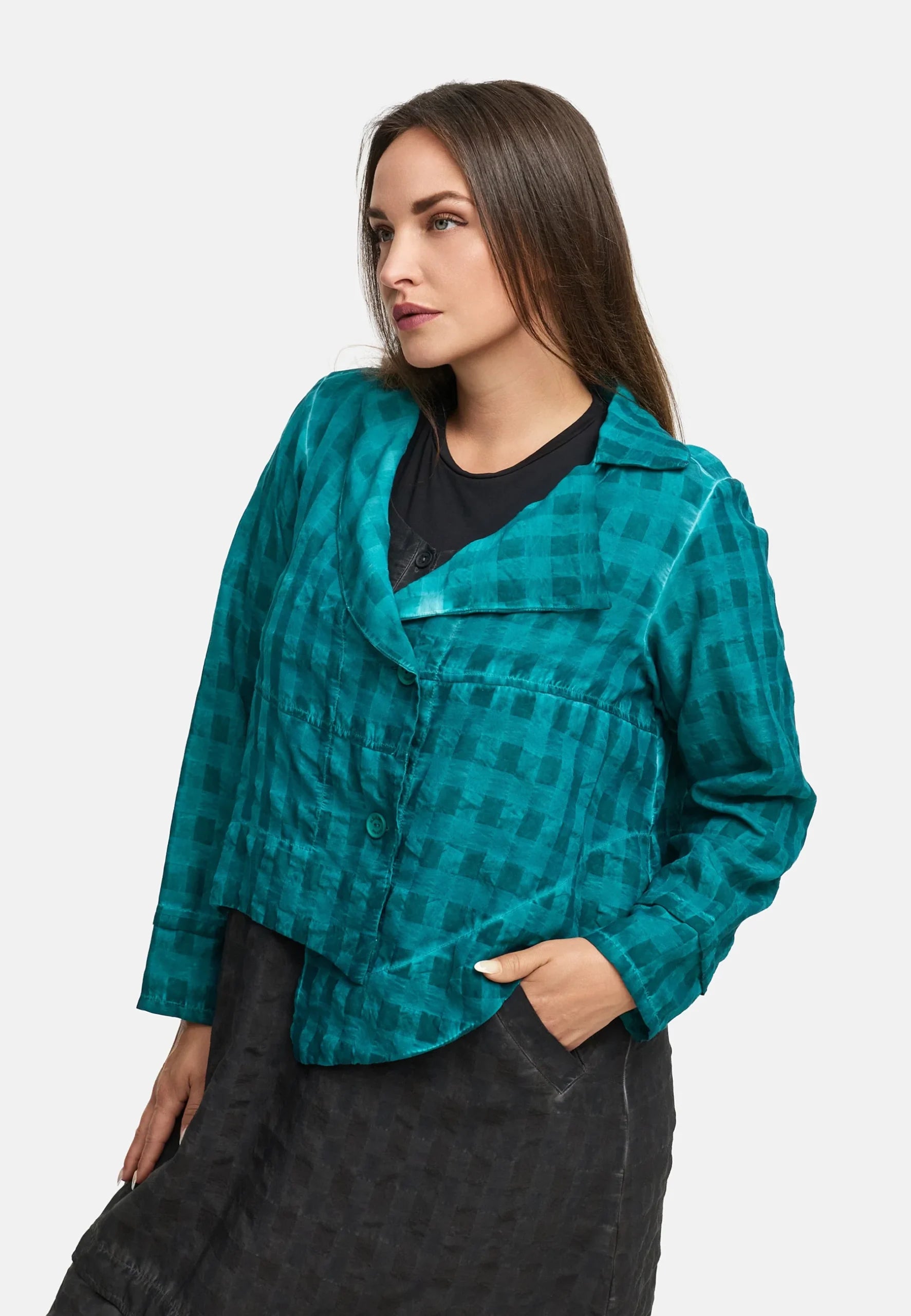 Kekoo - Asymmetrische bolero 'Velena' - Petrol