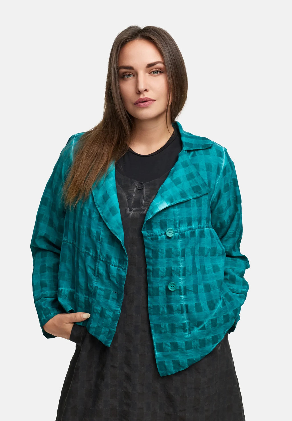 Kekoo - Asymmetrische bolero 'Velena' - Petrol