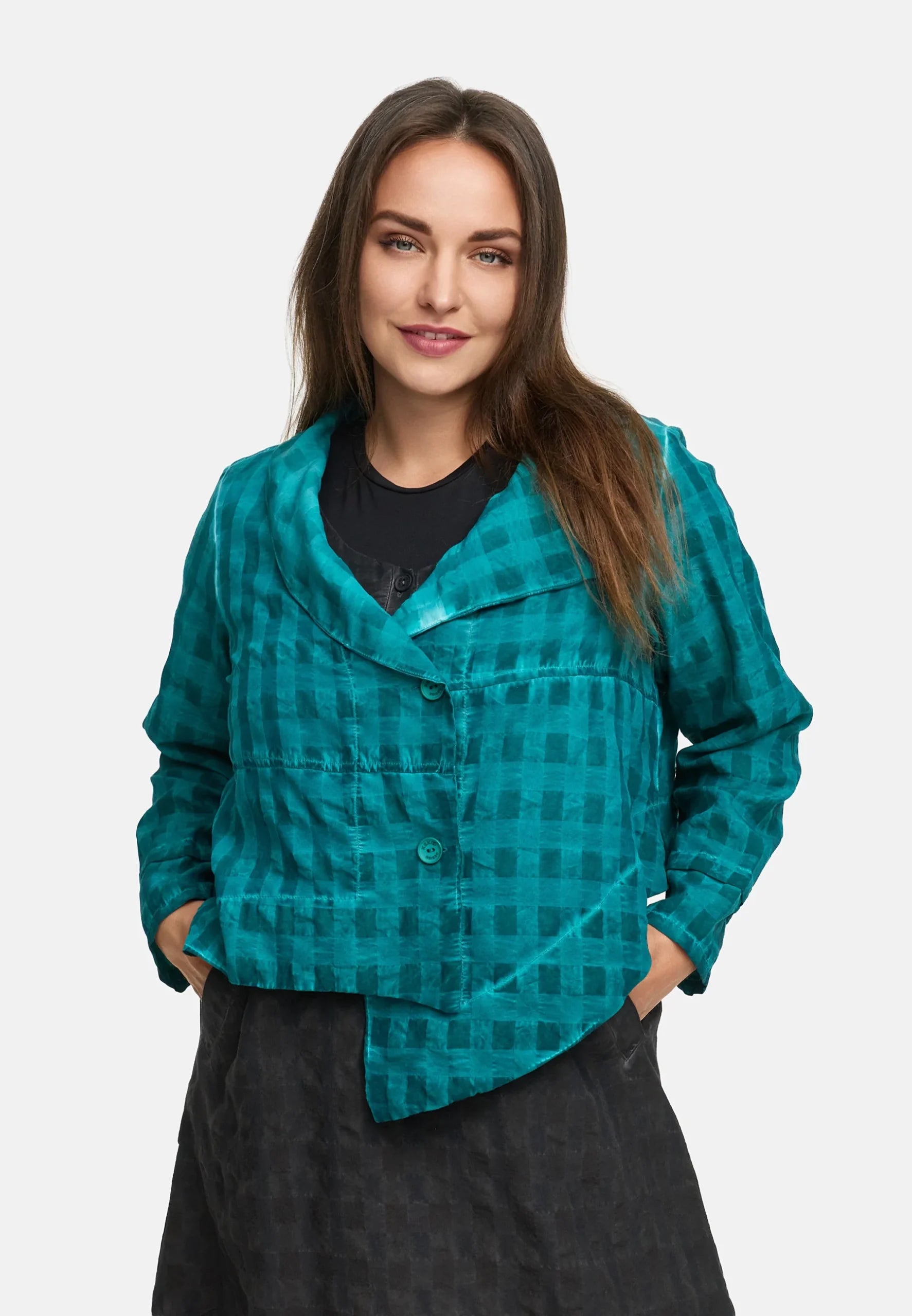 Kekoo - Asymmetrische bolero 'Velena' - Petrol
