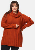 Kekoo - Trui - Steenrood/bruin - Maat 3/4