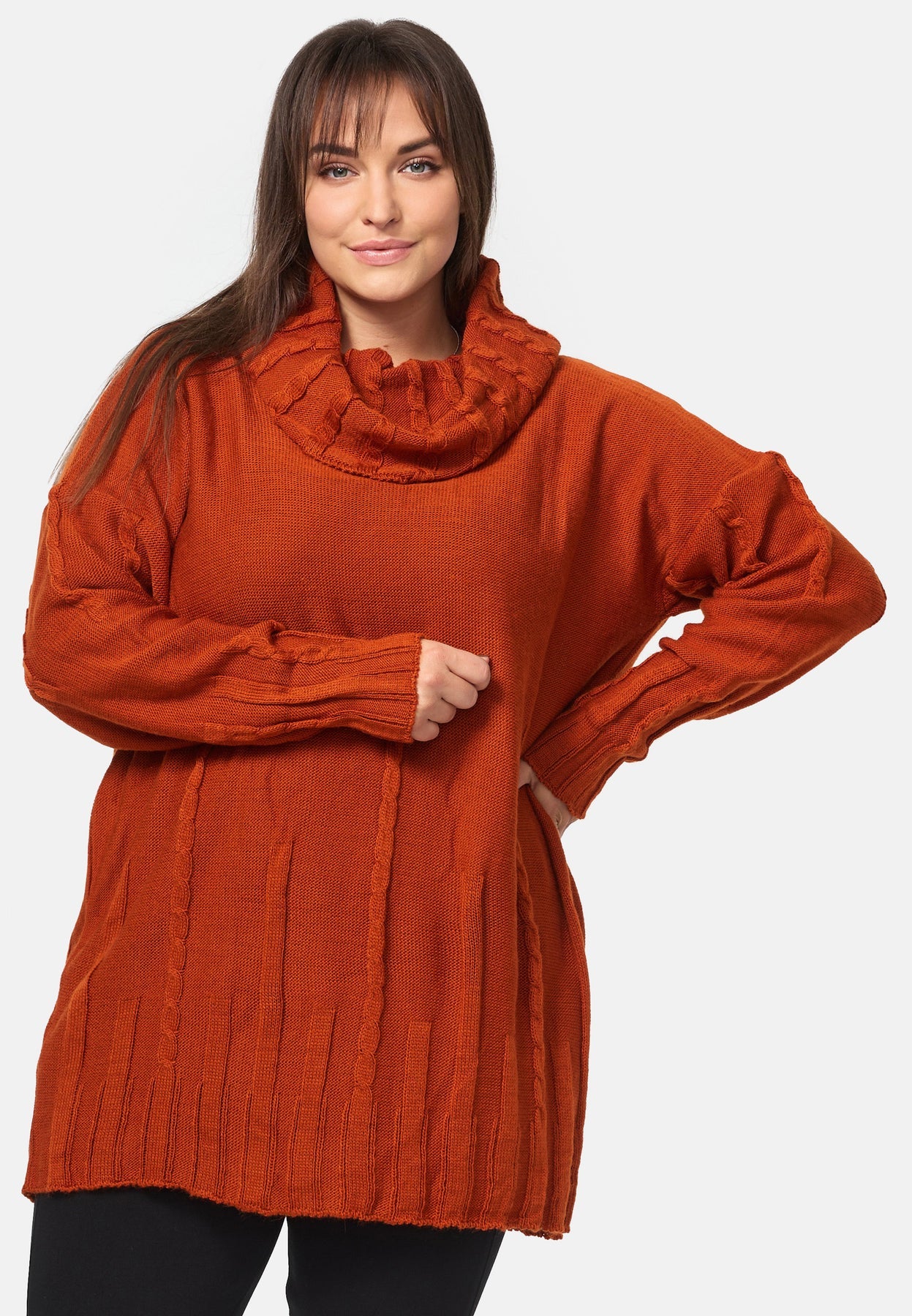 Kekoo - Trui - Steenrood/bruin - Maat 3/4