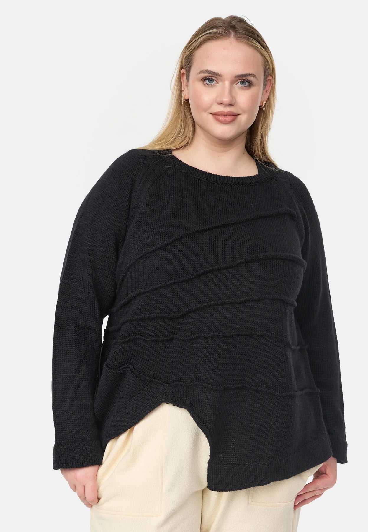 Kekoo - Strickshirt Lena - Zwart
