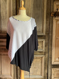 Kekoo blouse Black/white