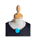 Tjonge Jonge Sieraden - Ketting cirkel blauw