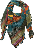 Invero Töne - Driehoekige Merino omslagdoek Kyra 100% wol - Harmony