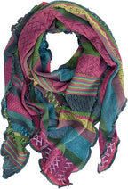 Invero Töne - Driehoekige Merino omslagdoek Kyra 100% wol  - Magic