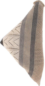 Invero Töne - Driehoekige Merino omslagdoek Kyra 100% wol - Sand