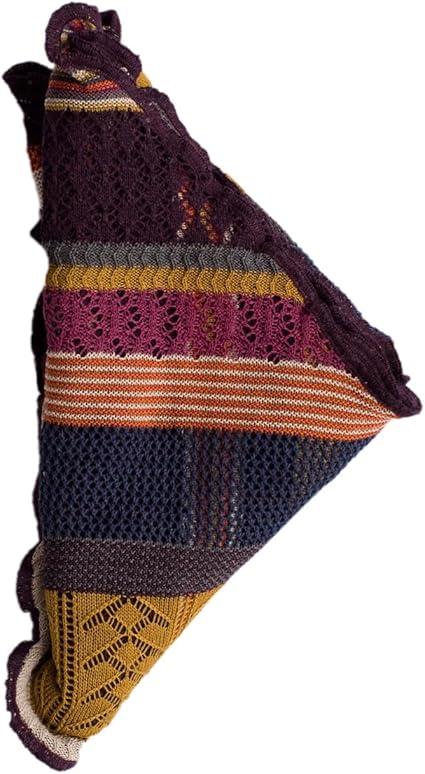 Invero Töne - Driehoekige Merino omslagdoek Kyra 100% wol - Spicy