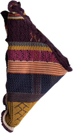 Invero Töne - Driehoekige Merino omslagdoek Kyra 100% wol - Spicy