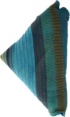 Invero Töne - Driehoekige Merino omslagdoek Kyra 100% wol - Petrol
