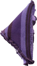 Invero Töne - Driehoekige Merino omslagdoek Kyra 100% wol  - Lila