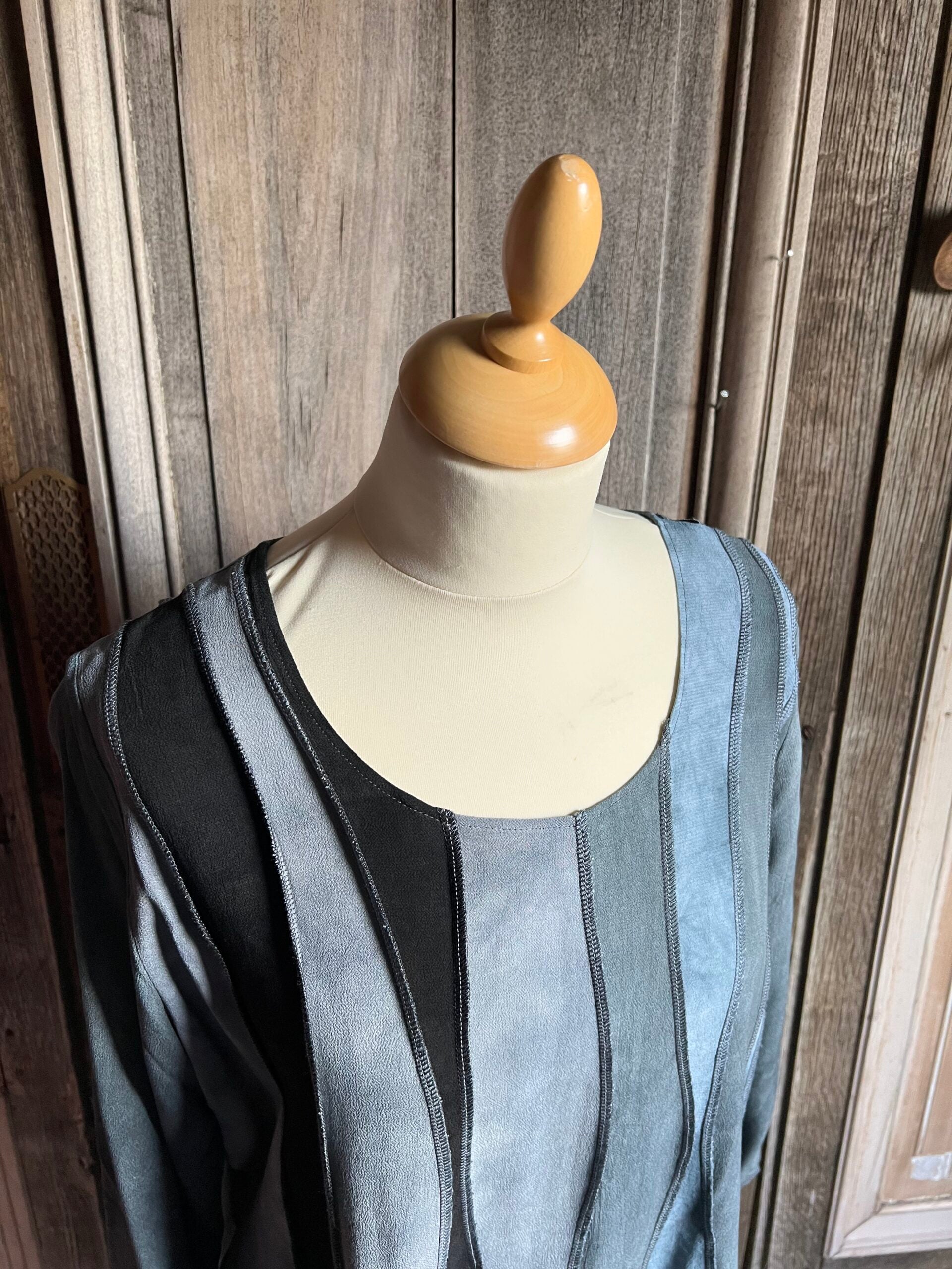 Liz & Joe - Viscose Blouse - LT5341V - Grijs/zwart