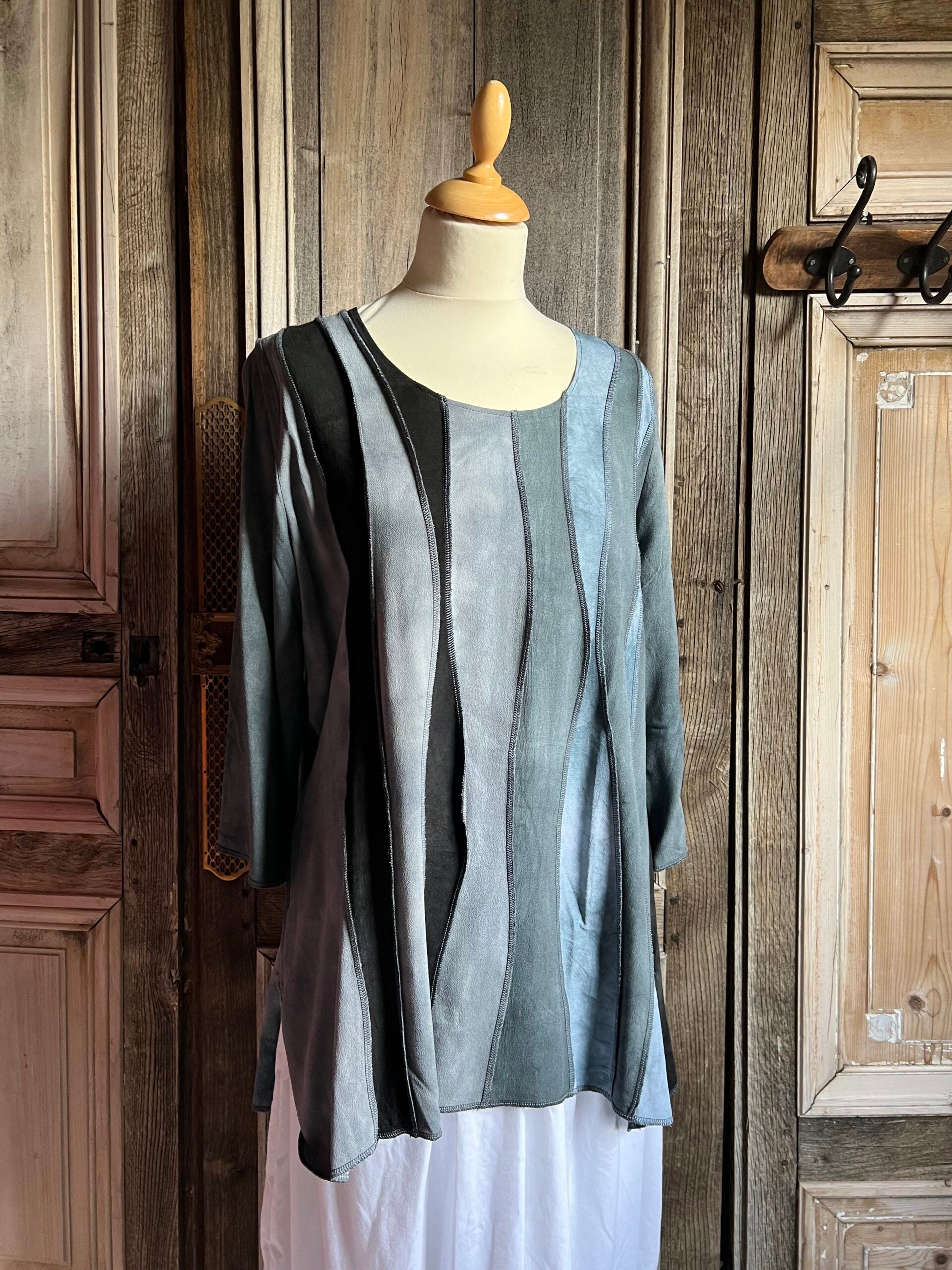 Liz & Joe - Viscose Blouse - LT5341V - Grijs/zwart