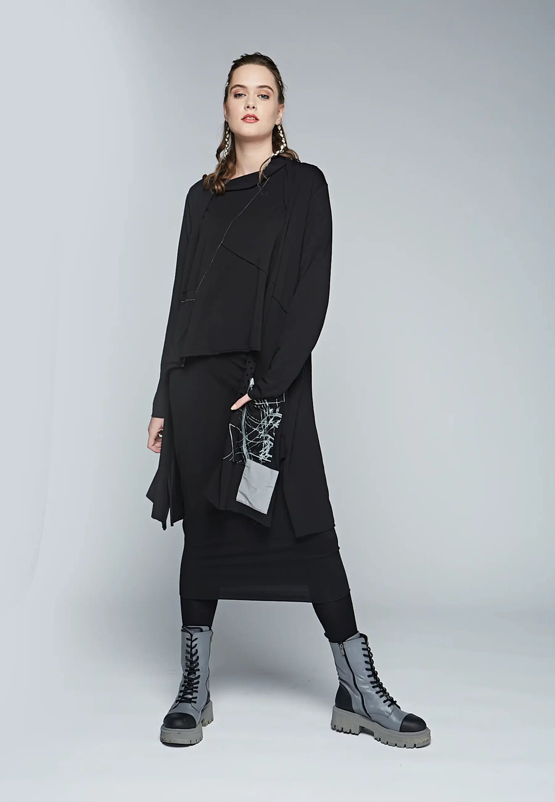 Luukaa - Vest - 24K308 - Zwart/Grijs