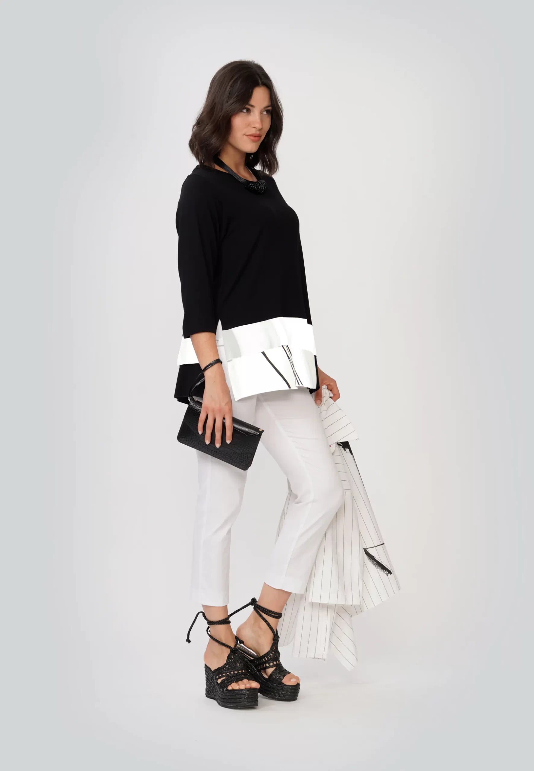 Luukaa -  Blouse - Black white