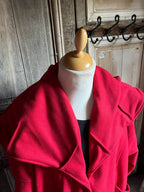 La Bass - Jas met wol grote kraag - Rood