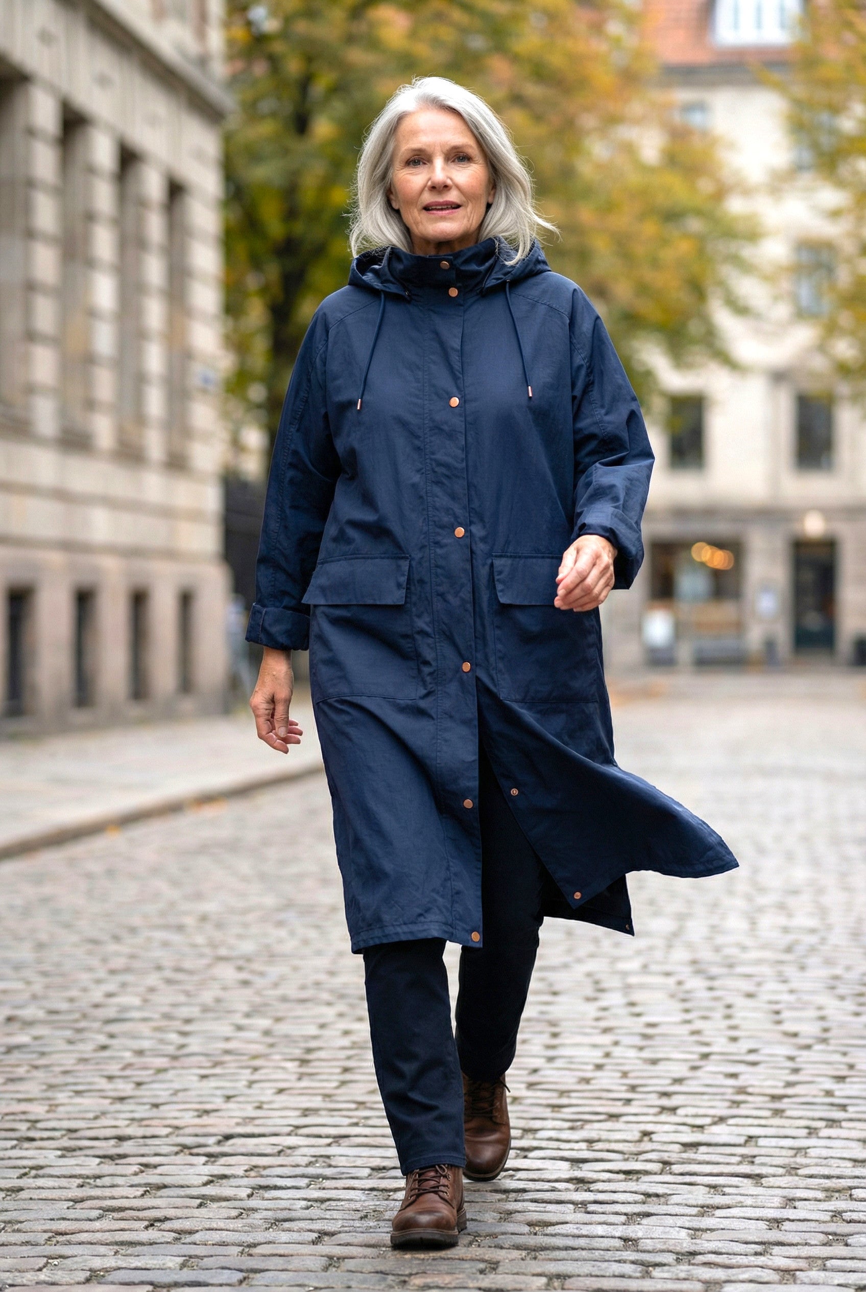 Langerchen - Regenjas Lansing - Navy