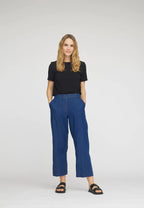 LauRie - Phoebe Loose Crop (#100605) - Medium Blue Denim