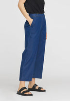 LauRie - Phoebe Loose Crop (#100605) - Medium Blue Denim