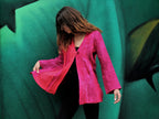 Liz & Joe - Linnen jasje (LT 33412 L) - Rood/Magenta