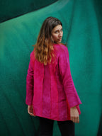 Liz & Joe - Linnen jasje (LT 33412 L) - Rood/Magenta