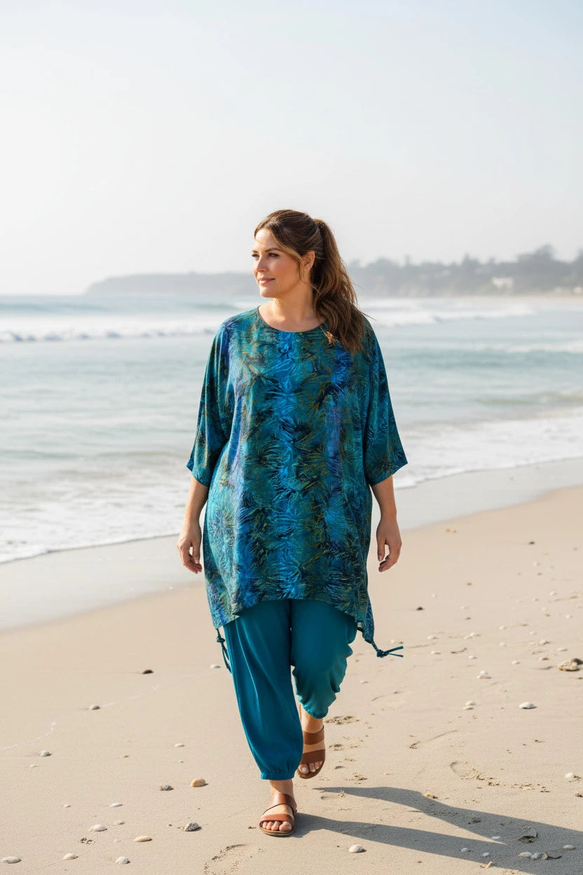 Luna Serena - 23 Tuniek Ebony - Petrol Gold