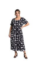Luna Serena - Jurk Helena - Black/White