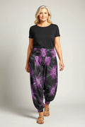 Luna Serena - Broek Blyss XL - Print Purple batik print