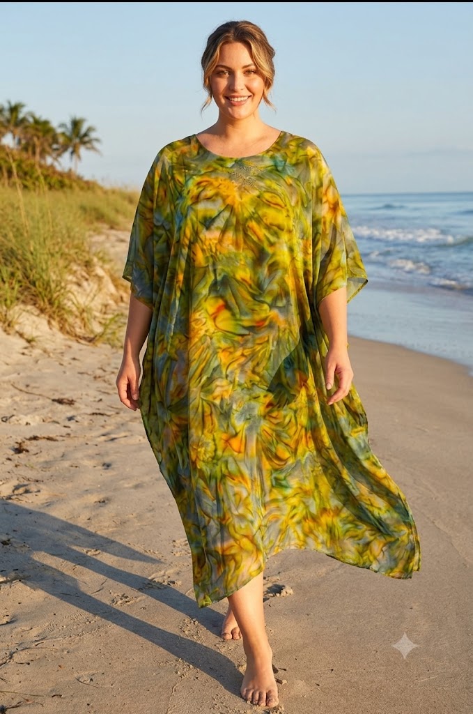 Luna Serena - Kaftan Classic - 79 Green/Yellow
