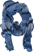 Invero Töne - Manu Merinosjaal, 100% wol - Jeans