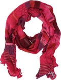 Invero Töne - Manu Merinosjaal, 100% wol  - Pink/magenta