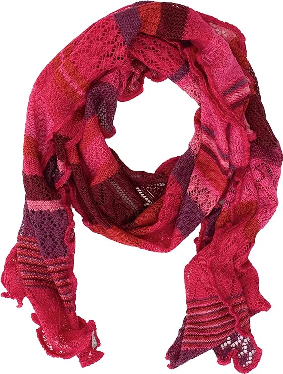 Invero Töne - Manu Merinosjaal, 100% wol  - Pink/magenta