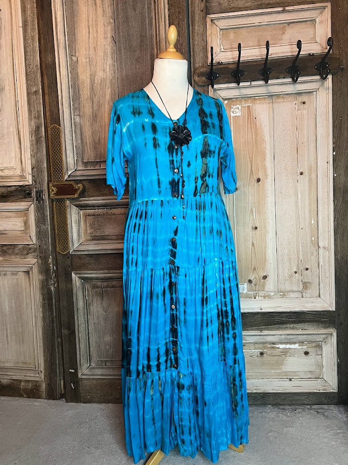 Mapa Mundo - Jurk Flora Tie dye