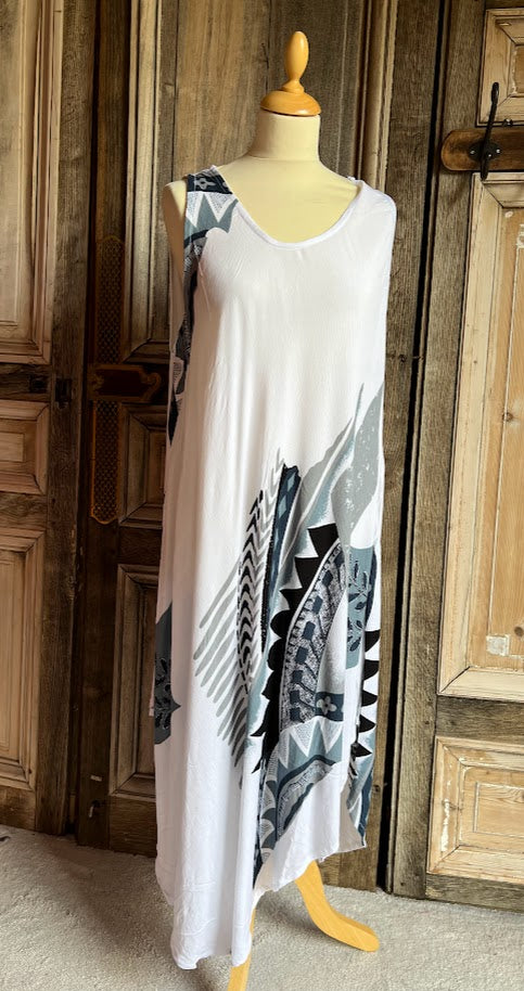 Mapa Mundo - Dress Animale zonder mouw - white *