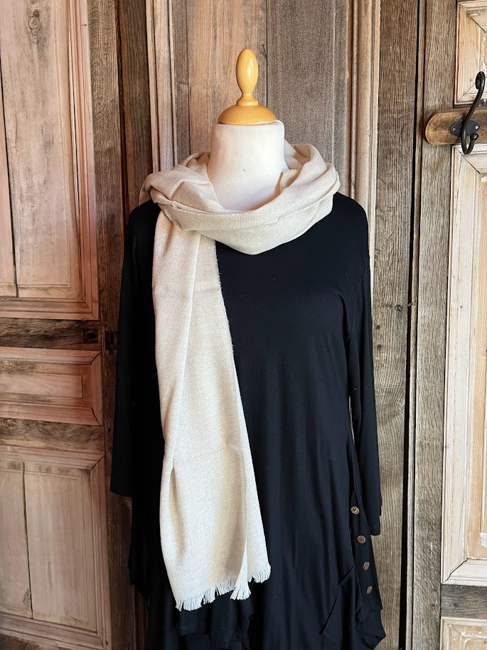 McNutt of Donegal - Sjaal Merino cashmere - Zand #