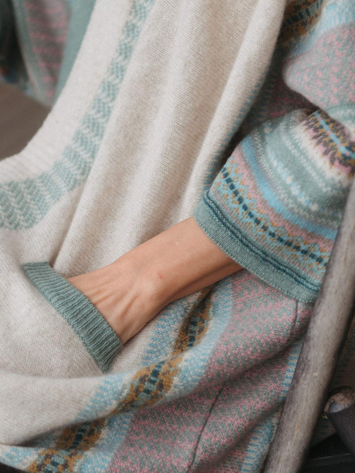 Eribé - Vest Montrose Blanket Coat - Sage - C4141
