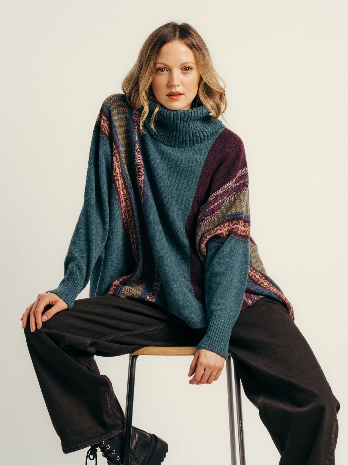 Eribé - Trui Montrose Cowl - Hunter - P4332