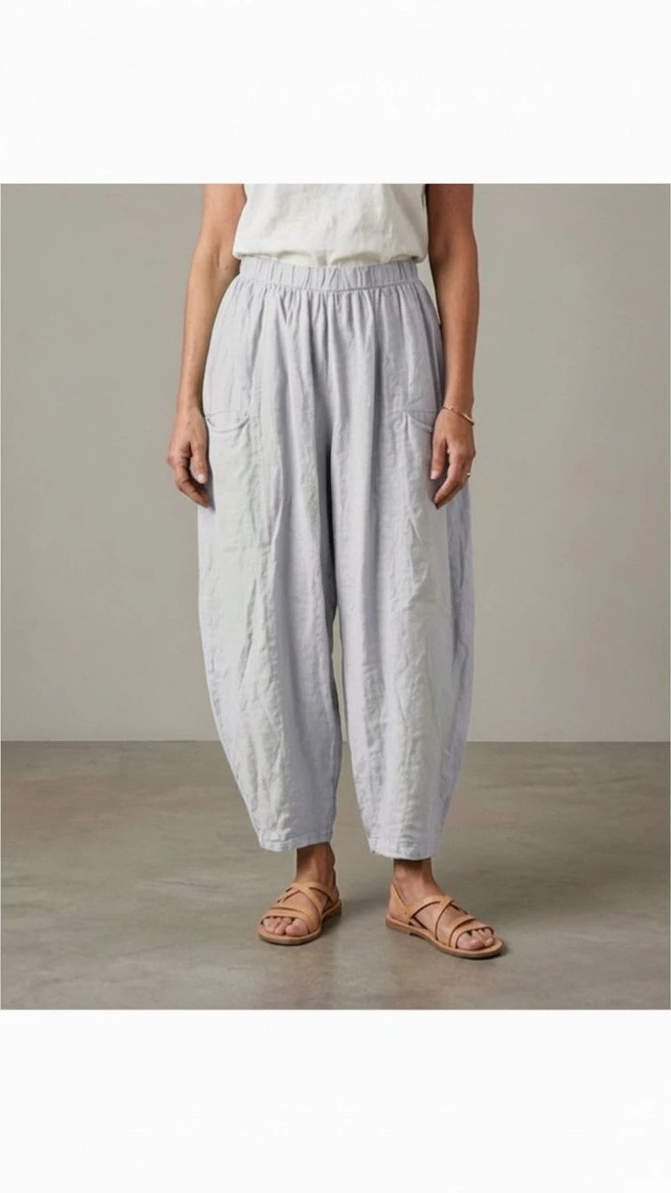 Moonshine - Linnen Broek - Grijs