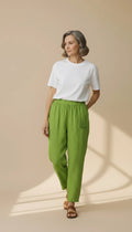 Moonshine - Linnen Broek - Lime