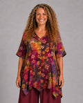 Normal Crazy - blouse Dinie korte mouw - Bloem