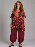 Normal Crazy - blouse Dinie korte mouw - Bloem