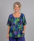 Normal Crazy - Blouse New Moza korte mouw - Batik