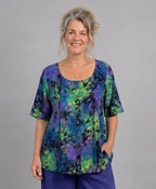 Normal Crazy - Blouse New Moza korte mouw - Batik