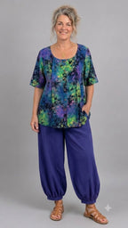 Normal Crazy - Blouse New Moza korte mouw - Batik
