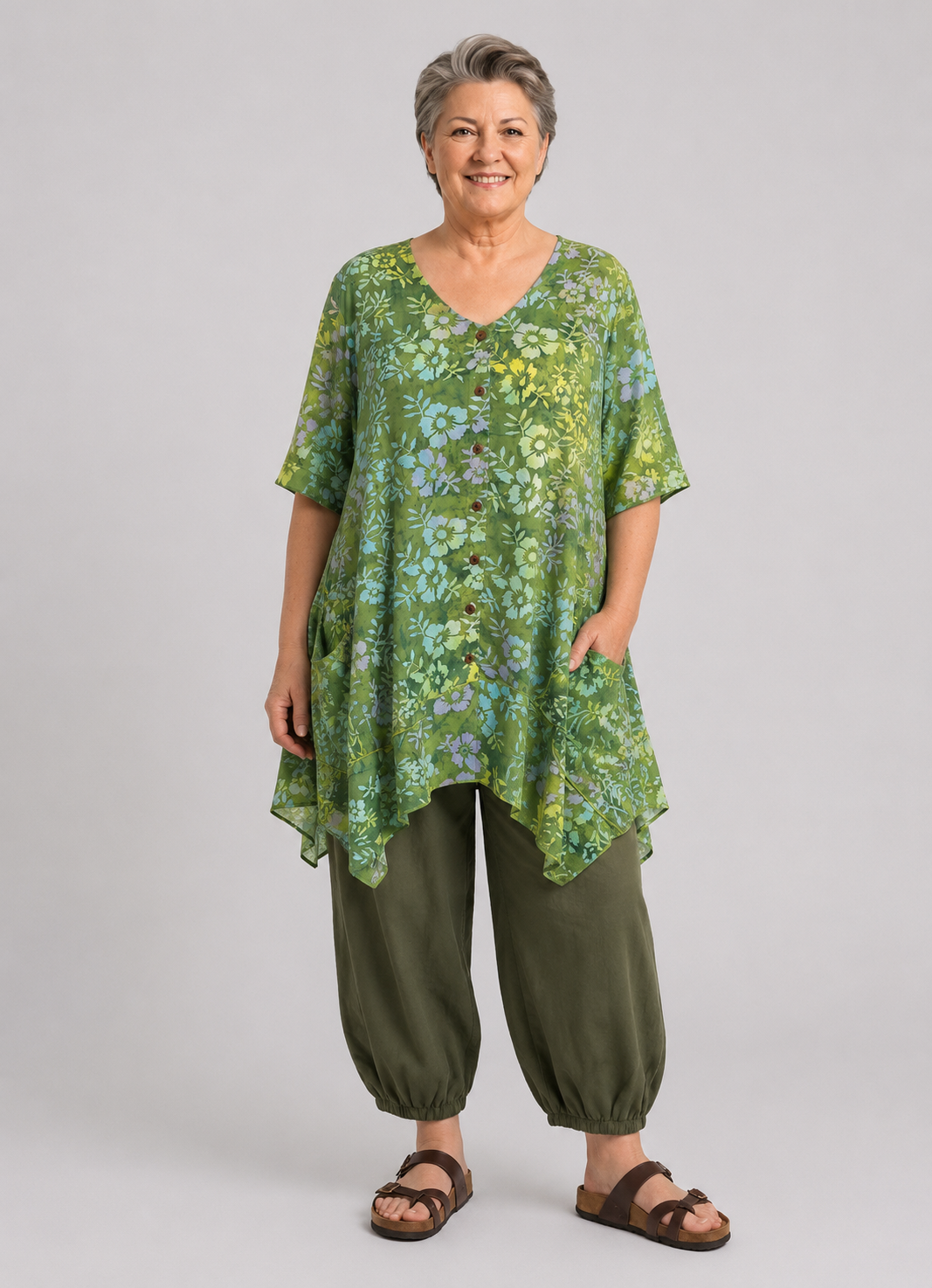 Normal Crazy - Blouse/Jurk Peru - Groen