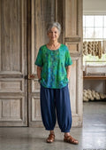 Normal Crazy - Blouse New Moza korte mouw - Batik