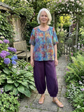 Normal Crazy - Blouse New Moza korte mouw - Batik bloem