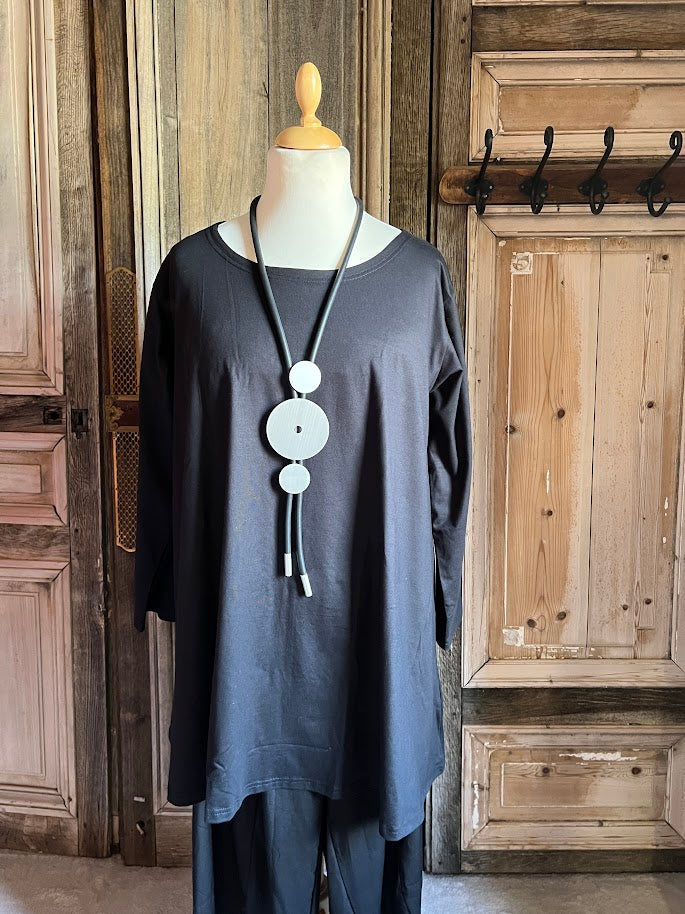 Normal Crazy - Dress Aline Lange mouw - Black